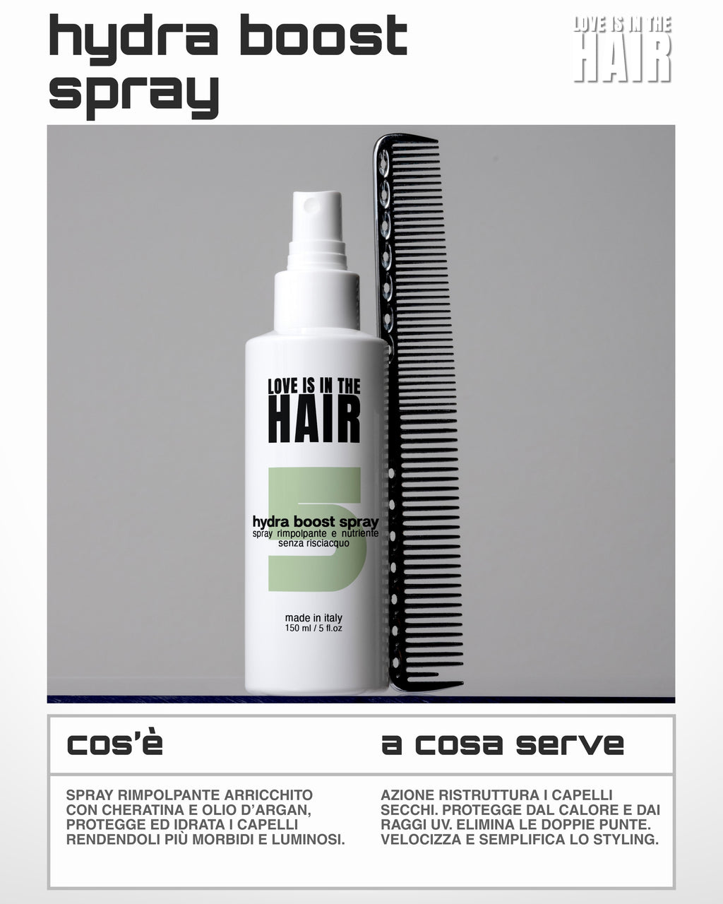 HYDRA BOOST / SPRAY DISTRICANTE E IDRATANTE PER PROTESI CAPELLI