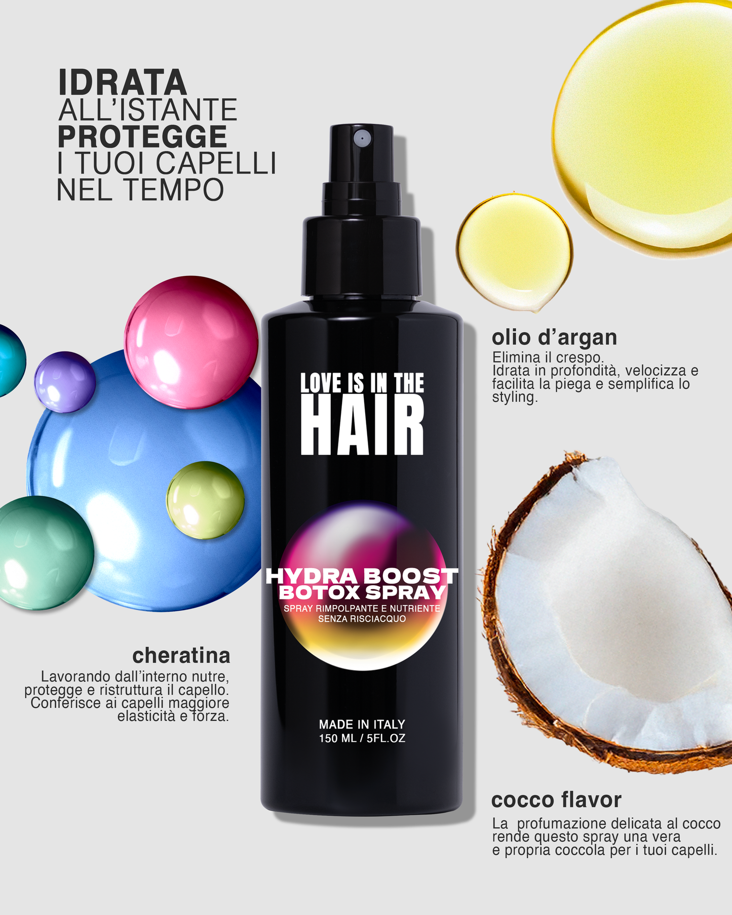 HYDRA BOOST / SPRAY DISTRICANTE E IDRATANTE PER PROTESI CAPELLI